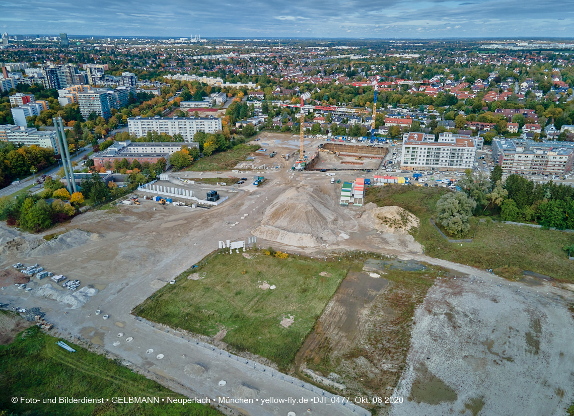 09.10.2020 - Baustelle Alexisqaurtier und Pandion Verde in Neuperlach